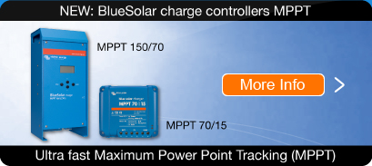 NEW: BlueSolar charge controllers with Maximum Power Point Tracking