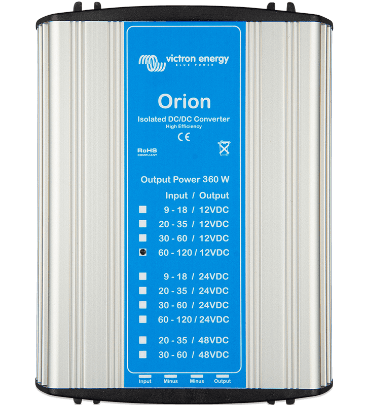 Convertidores CC-CC Orion aislados, modelos de 360 W y para fines específicos