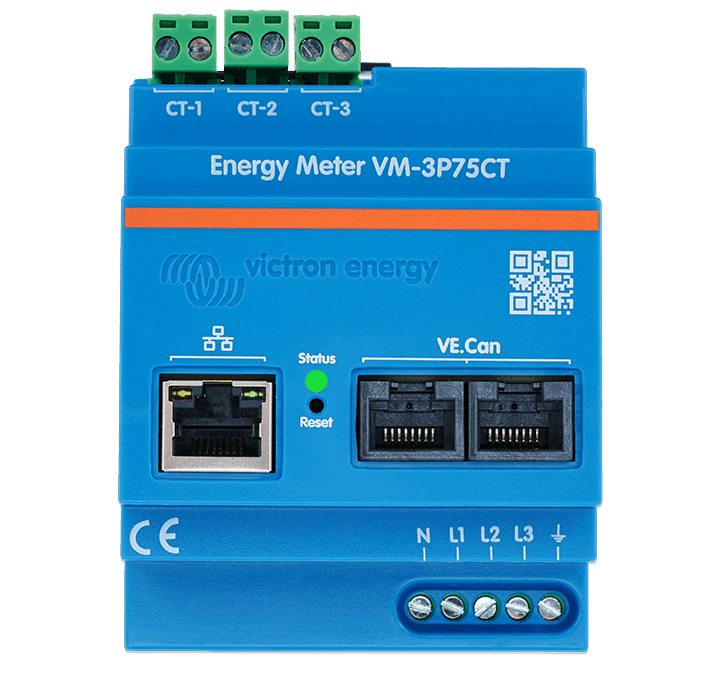 Contadores de energía VM-3P75CT, VM-3P5A, ET112, ET340, EM24 Ethernet y EM540