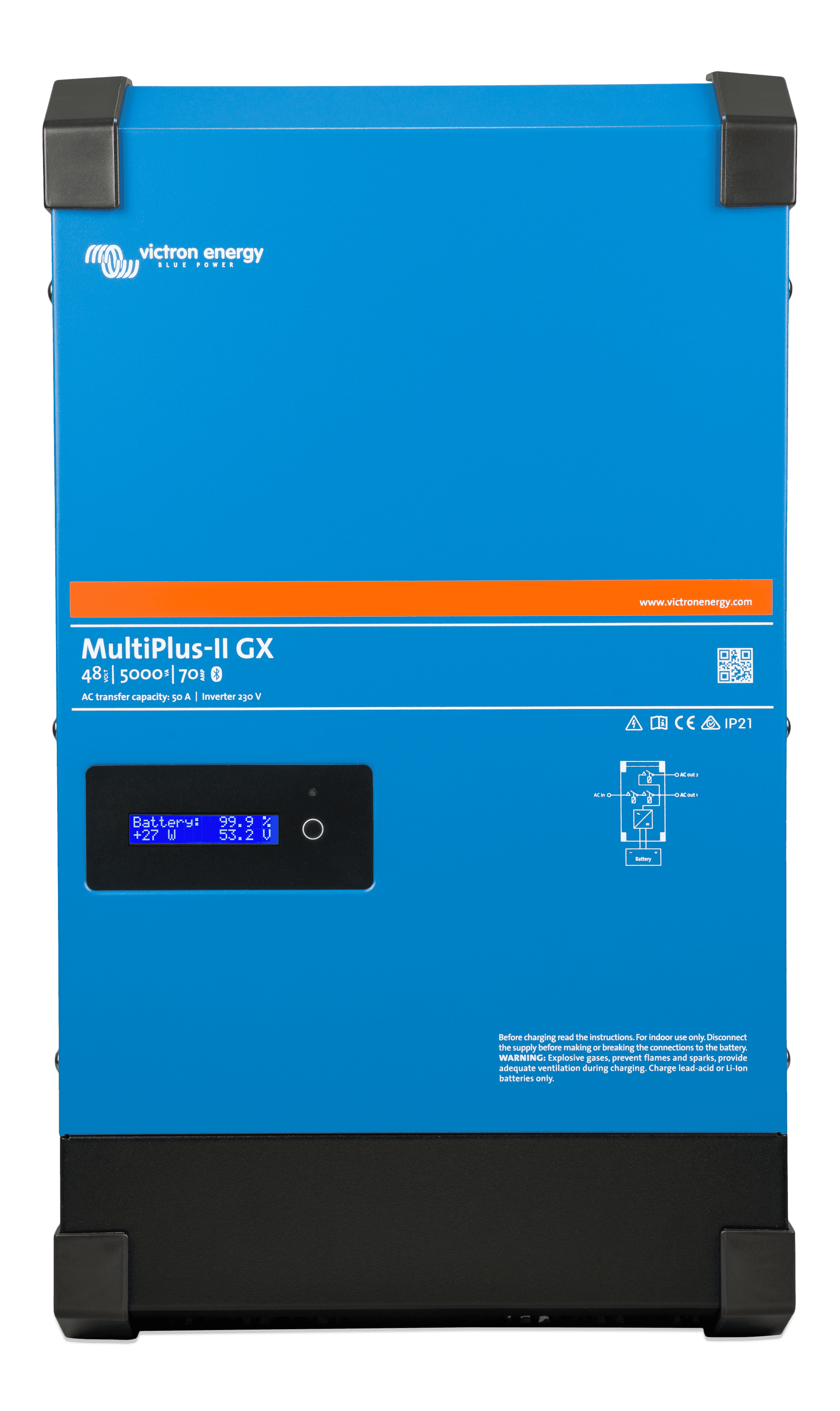 MultiPlus-II 48V 5kVA 50-70 230V GX (front) thumbnail