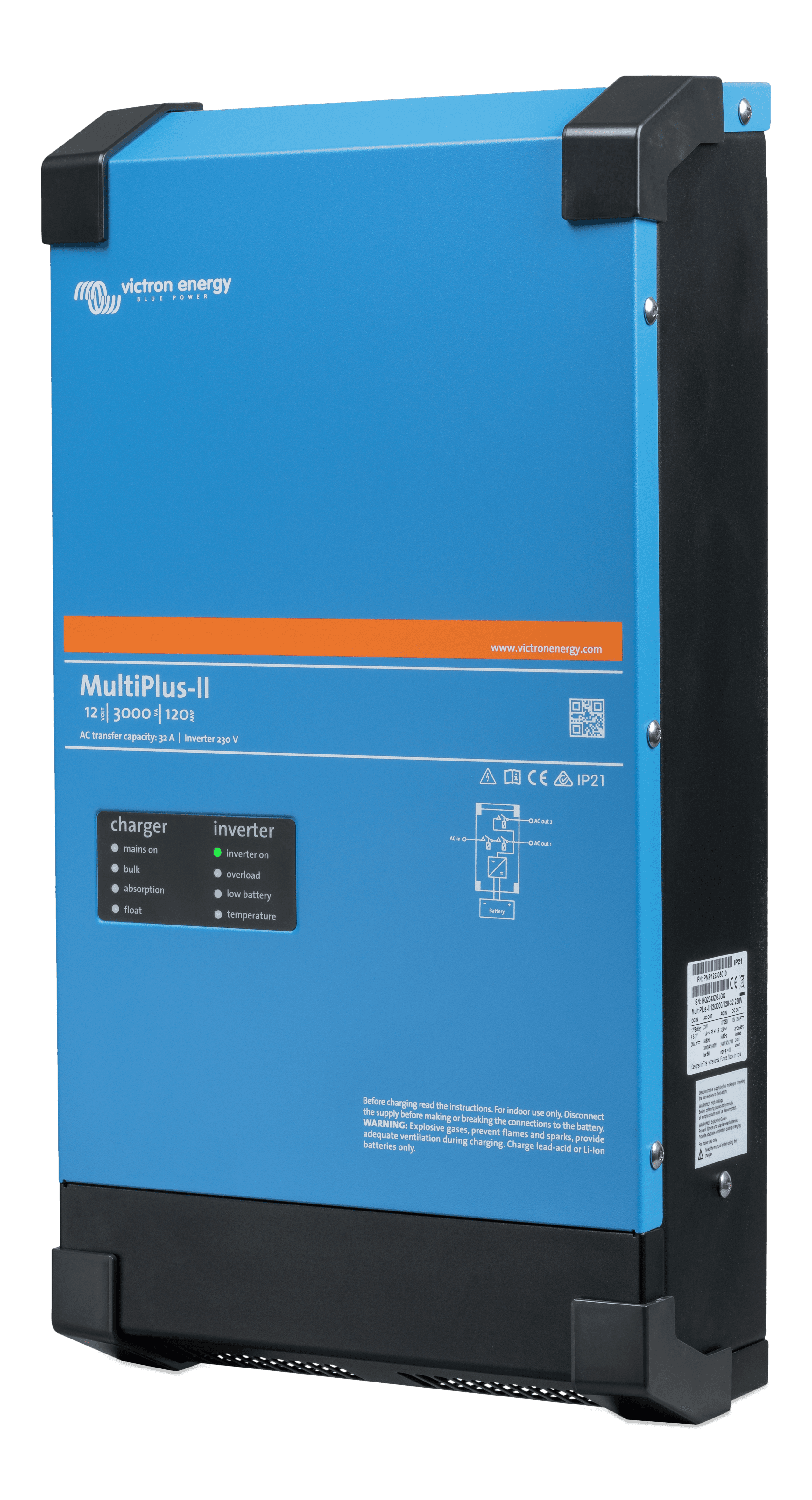MultiPlus-II 12V 3kVA 120-32 230V (left) thumbnail