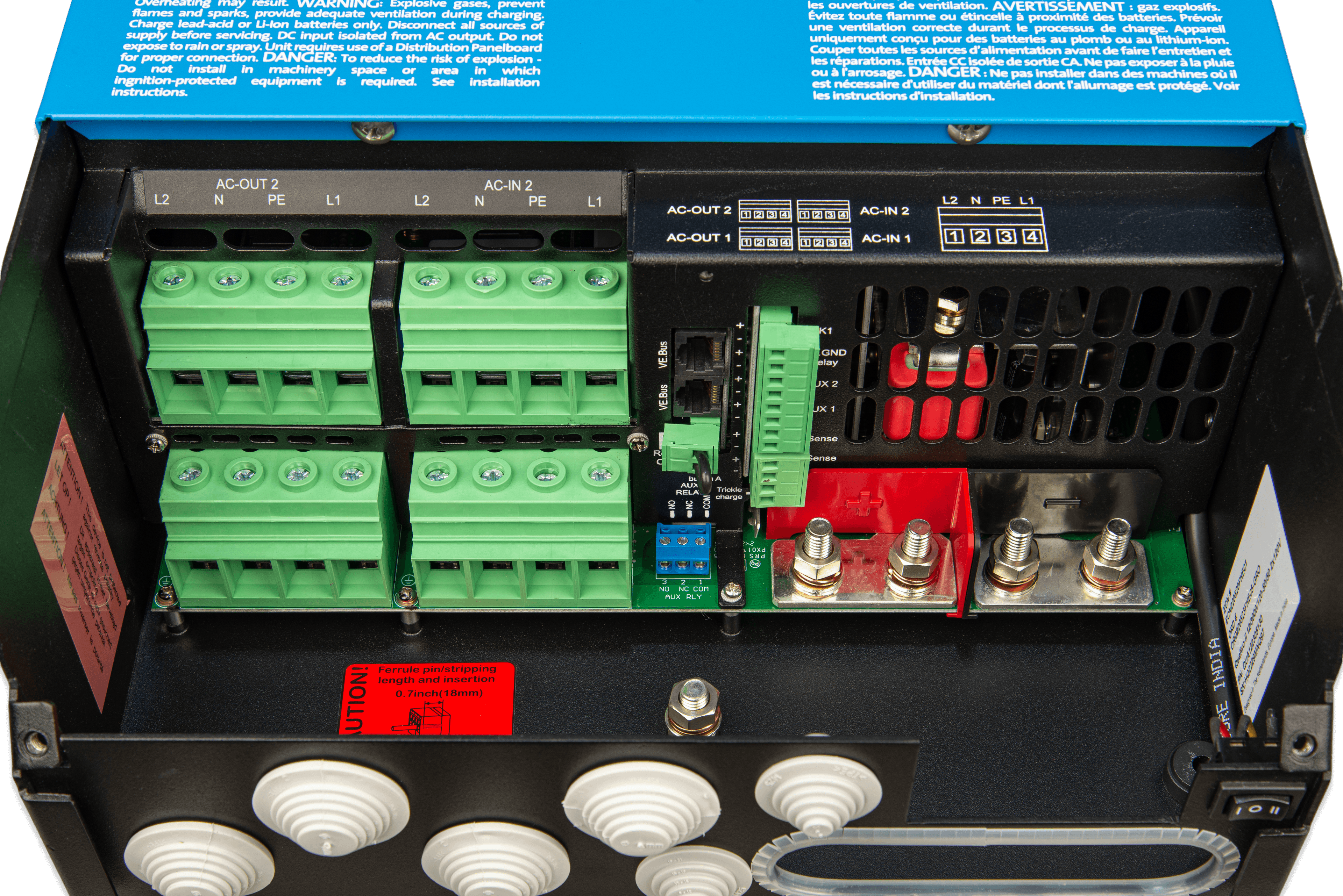 Quattro-II 2x 120V (connections close-up)  thumbnail