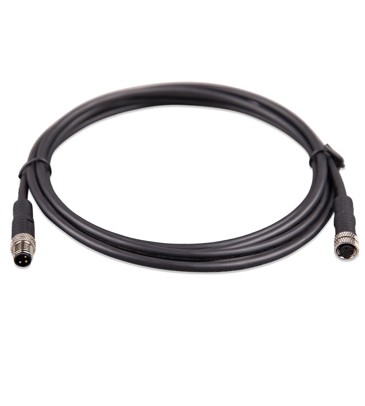 Cable con conector circular M8 macho/hembra de 3 polos
