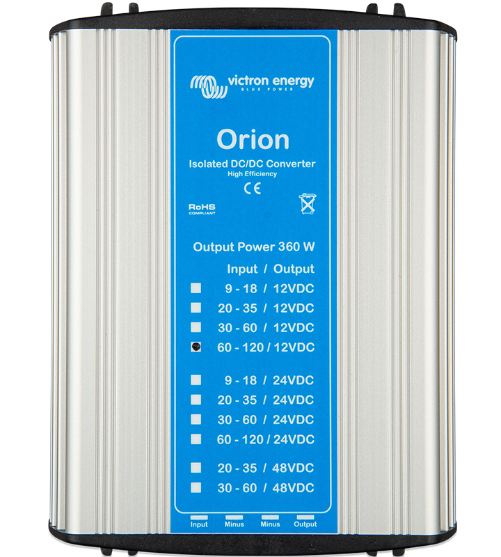 Convertidores CC-CC Orion aislados, modelos de 360 W y para fines específicos