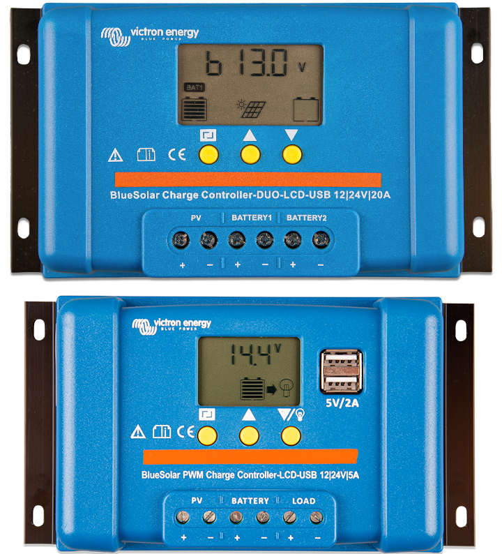 Controlador de carga BlueSolar PWM (DUO) LCD y USB